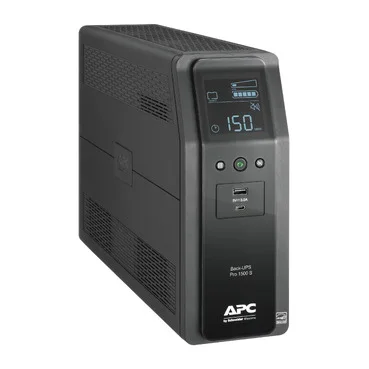 APC Back-UPS Pro BR1500MS2 tower with LCD and front USB charging area
