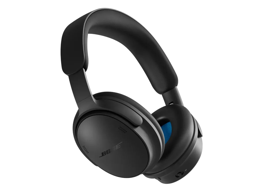 Black Bose QuietComfort Headphones second generation with padded headband and ear cushions