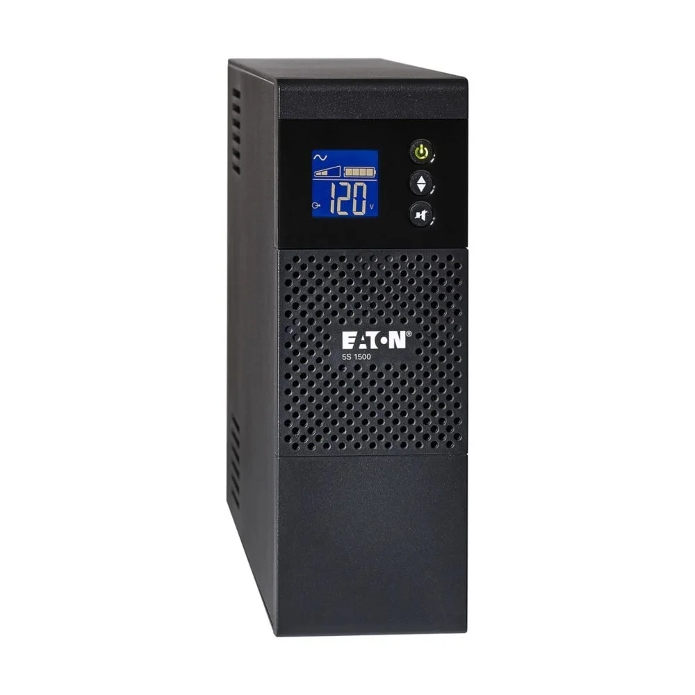 Eaton 5S1500LCD narrow tower UPS with front status display