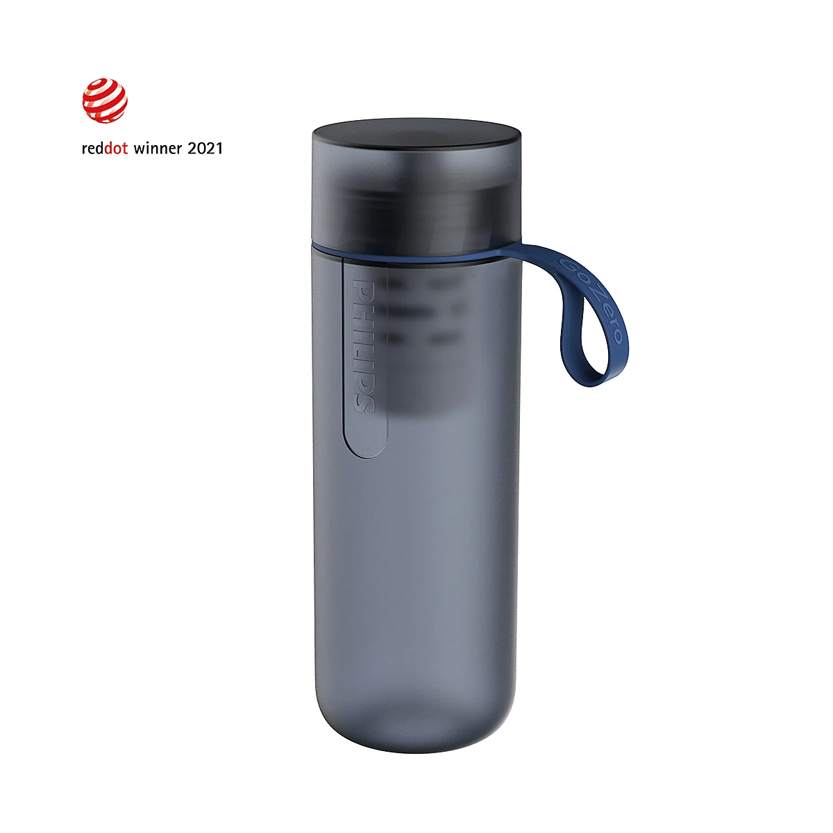 Blue Philips GoZero Active 20-ounce squeeze bottle