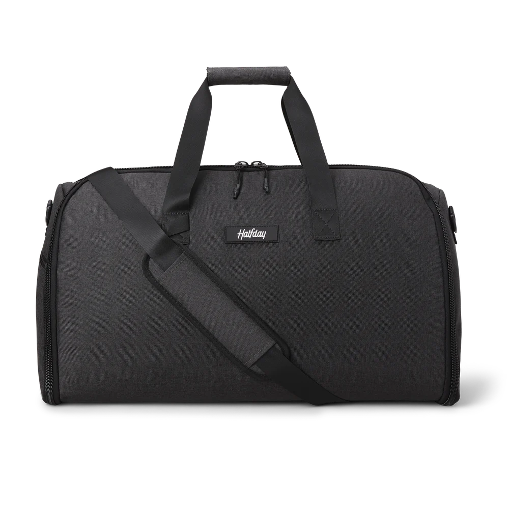 Halfday Original 45L garment duffel in Shadow with carrying handles