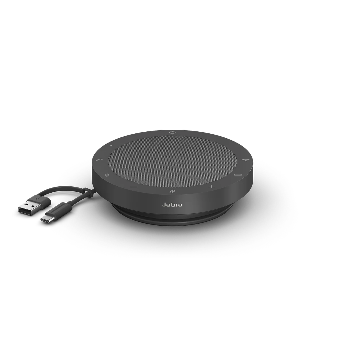Jabra Speak2 55 speakerphone with integrated USB-A and USB-C connections