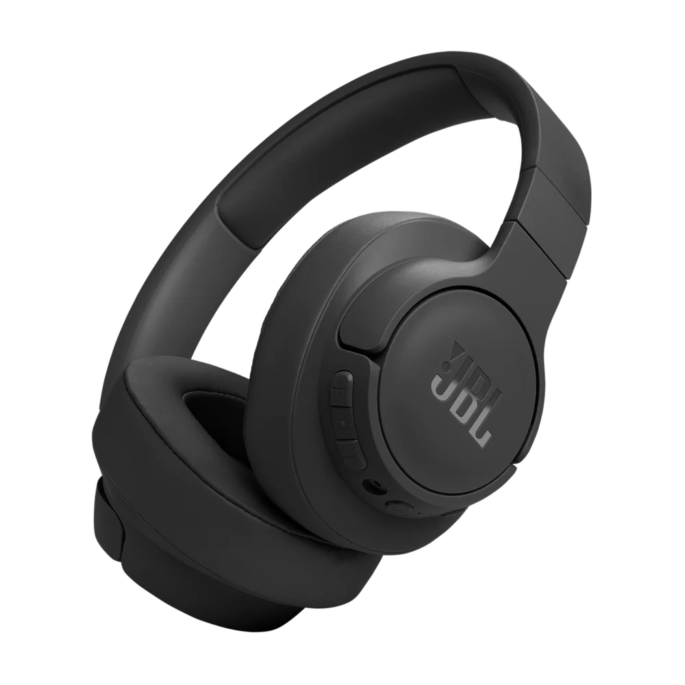 Black JBL Tune 770NC with earcup buttons and folding hinges