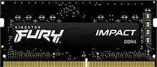 Kingston FURY Impact black DDR4 SODIMM module; the linked kit contains two modules