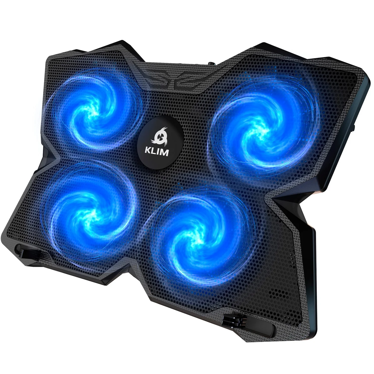 KLIM Wind blue cooling pad with four fans and front laptop stops