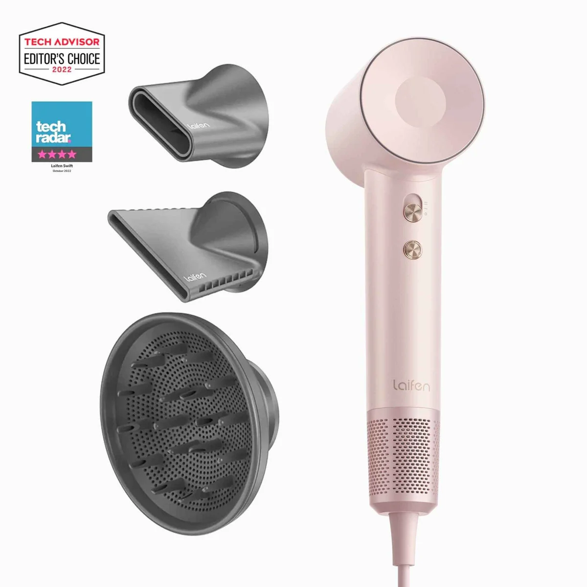 Laifen Swift Special high-speed hair dryer with three attachments