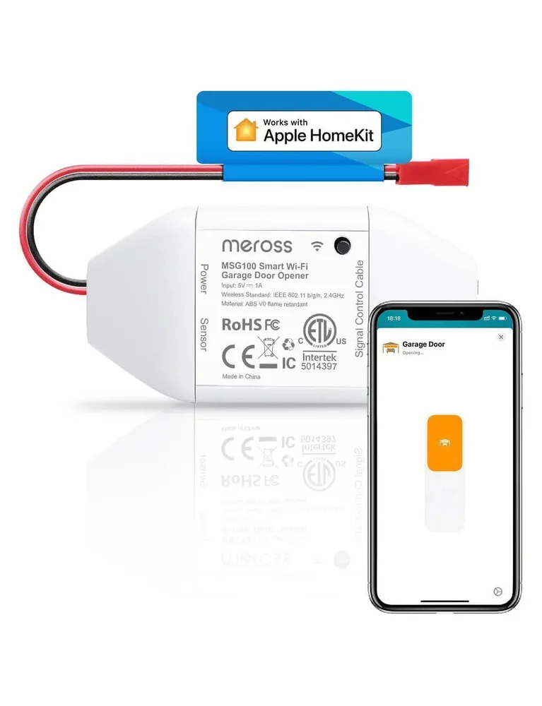 Meross MSG100 HomeKit controller with attached wiring