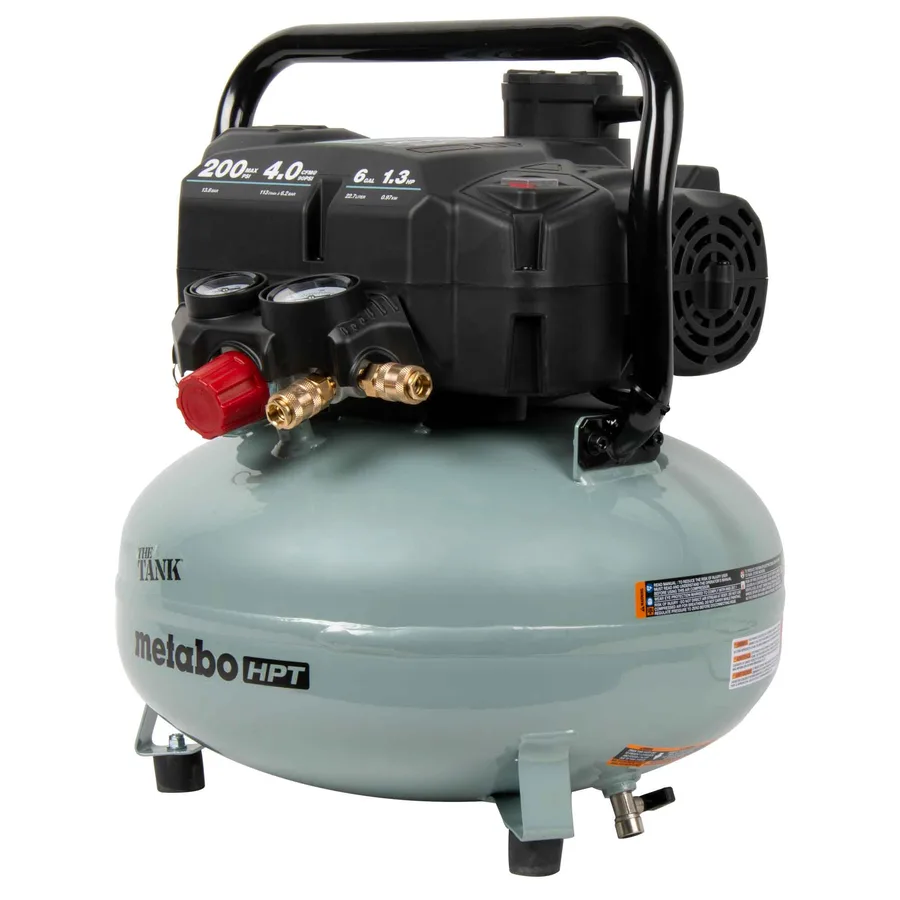 Metabo HPT EC914S six-gallon compressor, the compressor component of the EC914SM kit