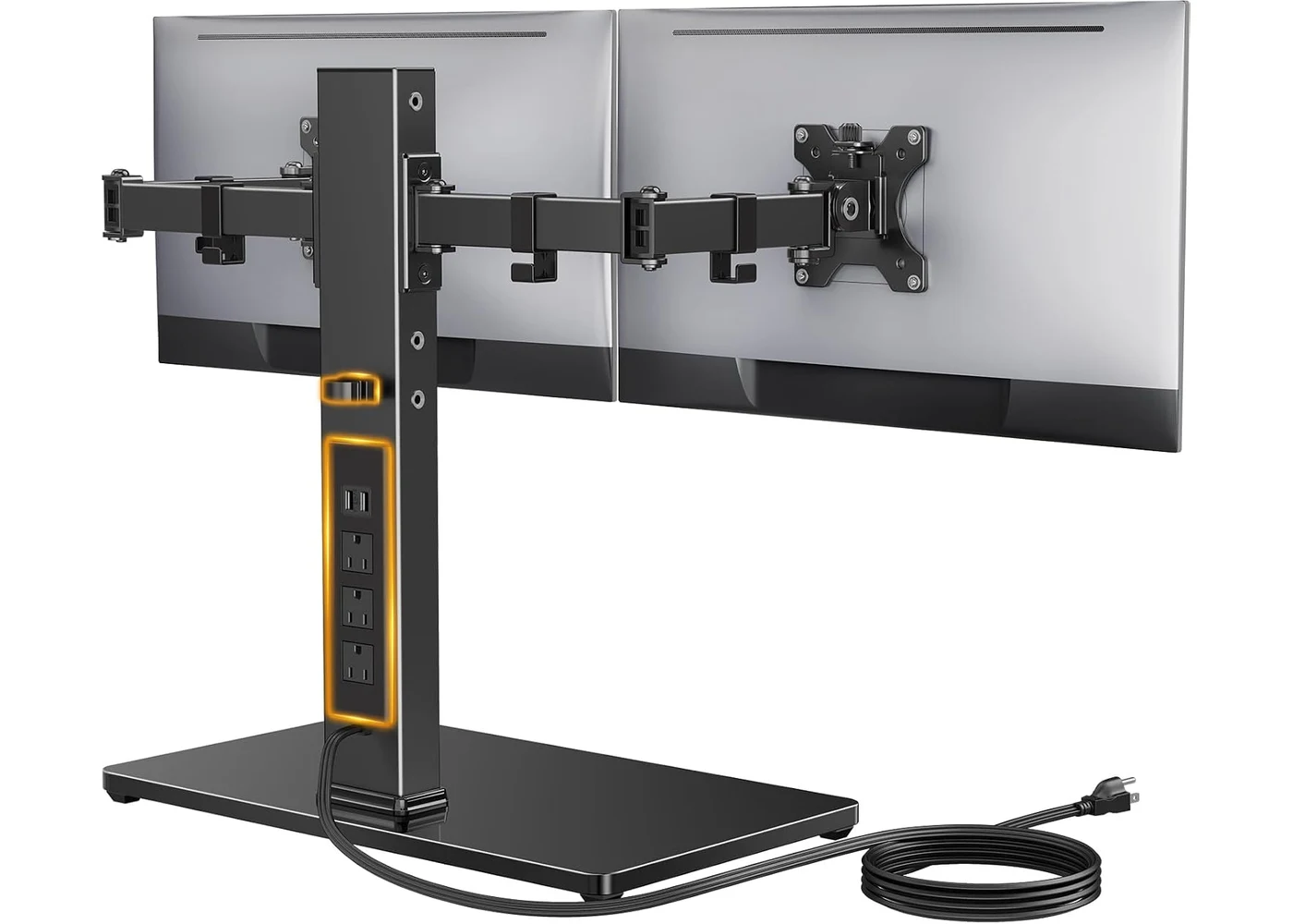 Perlegear PGTVS41B Review (2026): Clamp-Free Dual Monitor Stand
