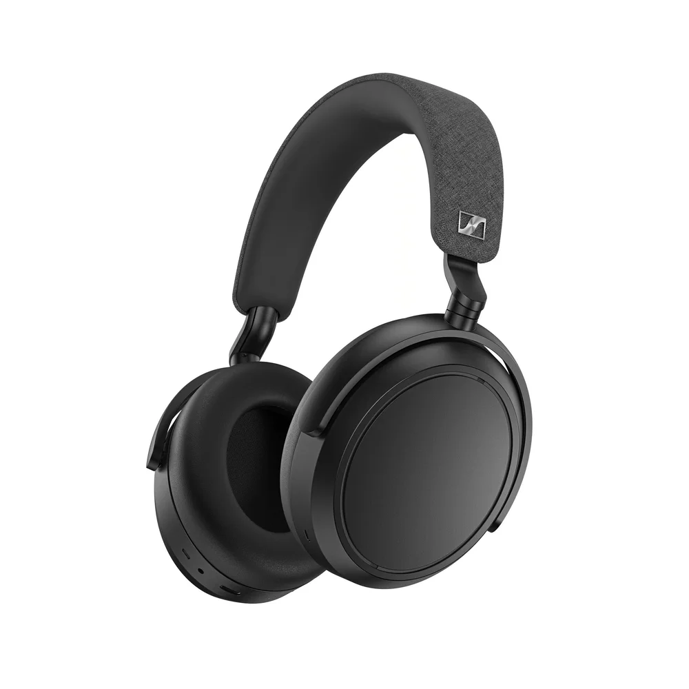 Black Sennheiser MOMENTUM 4 Wireless headphones with fabric-covered headband