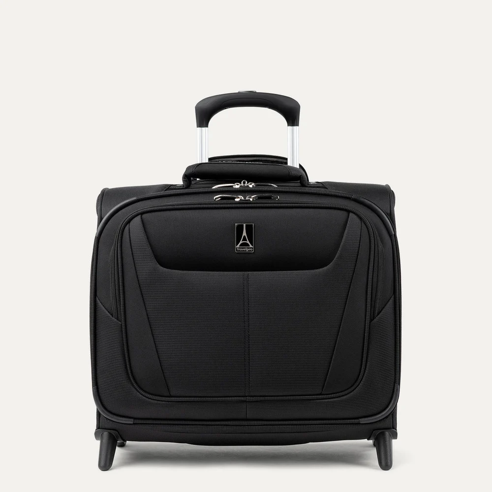 Black Travelpro Maxlite 5 rolling tote with extended handle
