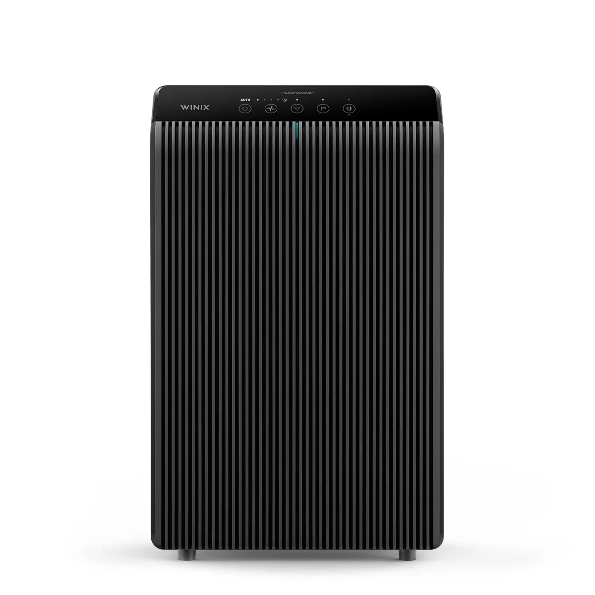 Winix 5510 charcoal-gray air purifier with perforated front panel and top controls